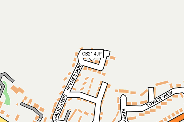 CB21 4JP map - OS OpenMap – Local (Ordnance Survey)