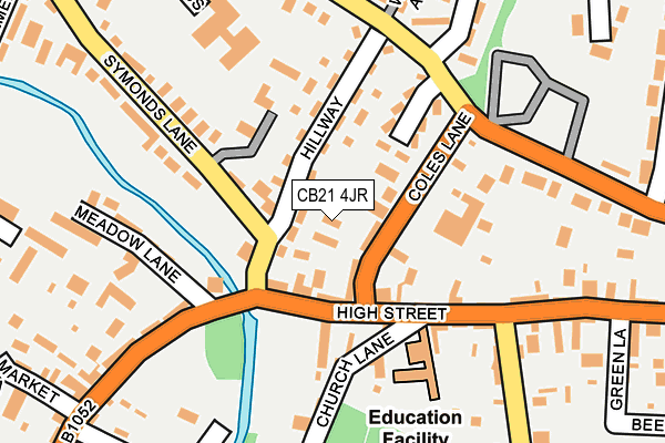 CB21 4JR map - OS OpenMap – Local (Ordnance Survey)