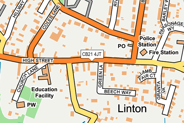 Map of GP CONSTRUCTION (CAMBRIDGE) LTD at local scale