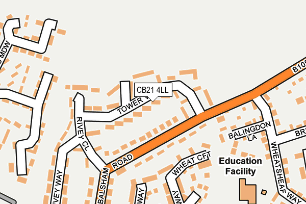 CB21 4LL map - OS OpenMap – Local (Ordnance Survey)