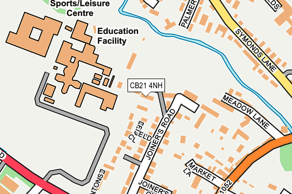 CB21 4NH map - OS OpenMap – Local (Ordnance Survey)