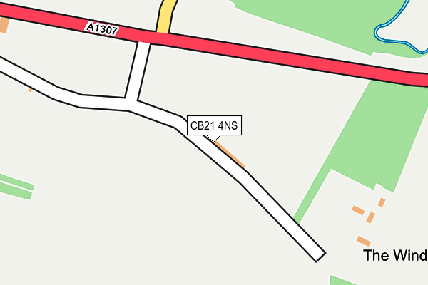 CB21 4NS map - OS OpenMap – Local (Ordnance Survey)