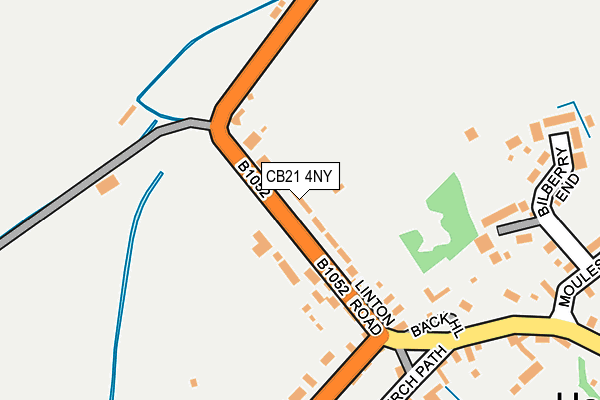 CB21 4NY map - OS OpenMap – Local (Ordnance Survey)