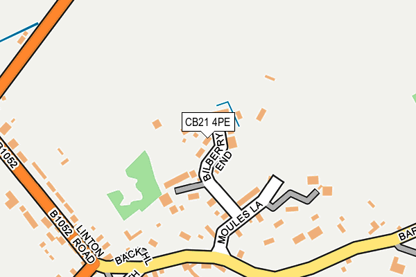 CB21 4PE map - OS OpenMap – Local (Ordnance Survey)