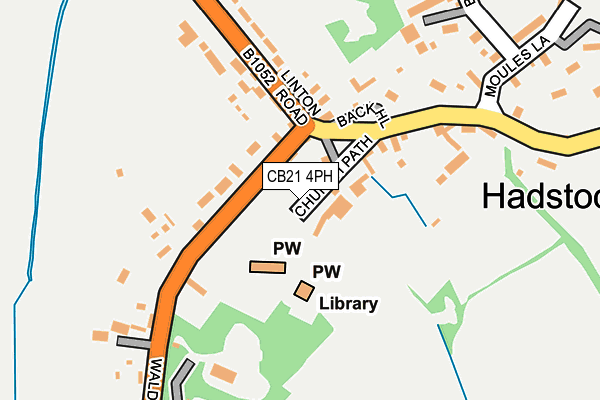 CB21 4PH map - OS OpenMap – Local (Ordnance Survey)