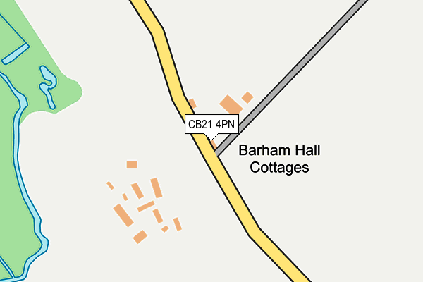 CB21 4PN map - OS OpenMap – Local (Ordnance Survey)