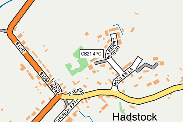 CB21 4PQ map - OS OpenMap – Local (Ordnance Survey)