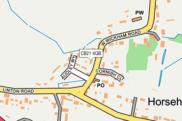 CB21 4QB map - OS OpenMap – Local (Ordnance Survey)