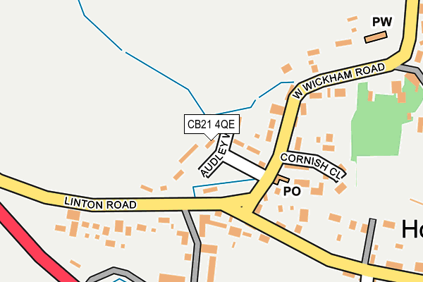 CB21 4QE map - OS OpenMap – Local (Ordnance Survey)