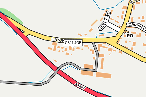 CB21 4QF map - OS OpenMap – Local (Ordnance Survey)
