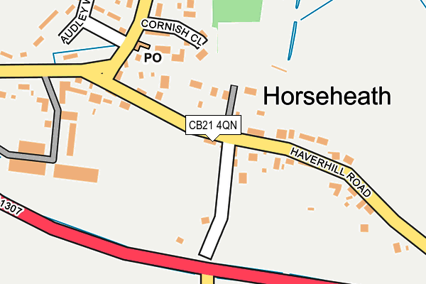 CB21 4QN map - OS OpenMap – Local (Ordnance Survey)