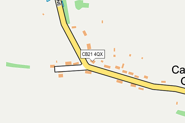 CB21 4QX map - OS OpenMap – Local (Ordnance Survey)