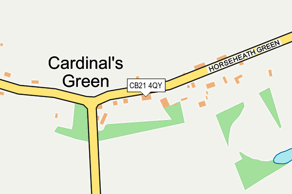 CB21 4QY map - OS OpenMap – Local (Ordnance Survey)