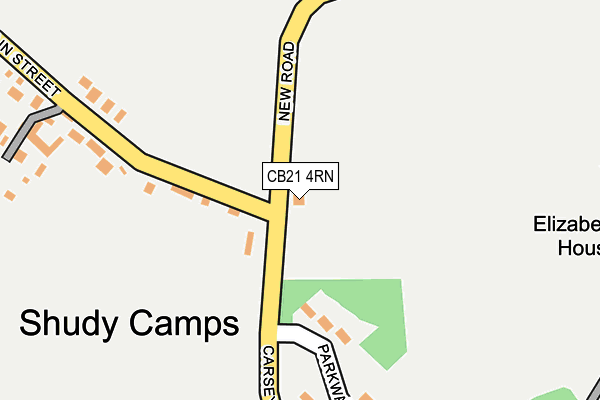 CB21 4RN map - OS OpenMap – Local (Ordnance Survey)