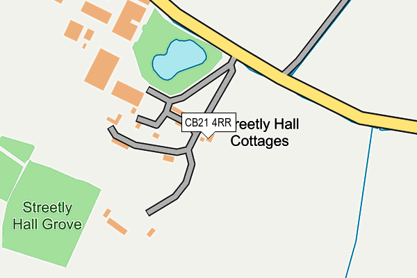 CB21 4RR map - OS OpenMap – Local (Ordnance Survey)