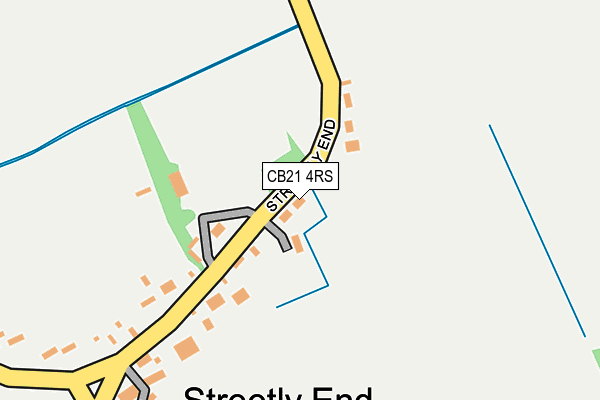 CB21 4RS map - OS OpenMap – Local (Ordnance Survey)