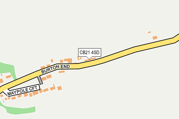 CB21 4SD map - OS OpenMap – Local (Ordnance Survey)