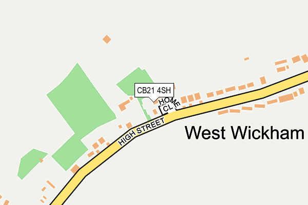 CB21 4SH map - OS OpenMap – Local (Ordnance Survey)