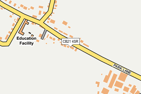 CB21 4SR map - OS OpenMap – Local (Ordnance Survey)
