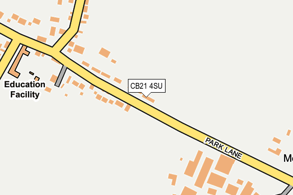 CB21 4SU map - OS OpenMap – Local (Ordnance Survey)
