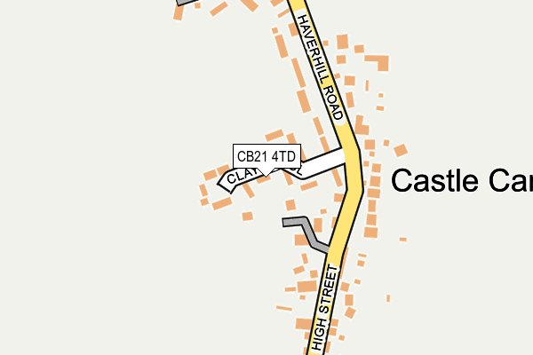 CB21 4TD map - OS OpenMap – Local (Ordnance Survey)