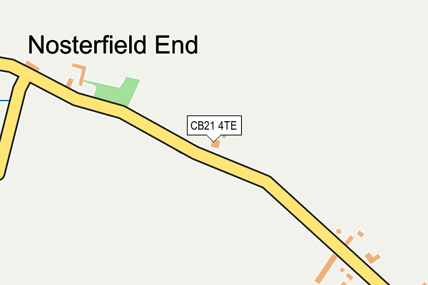 CB21 4TE map - OS OpenMap – Local (Ordnance Survey)