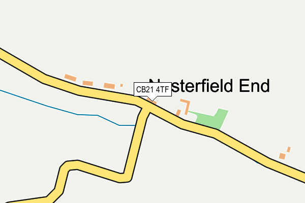 CB21 4TF map - OS OpenMap – Local (Ordnance Survey)