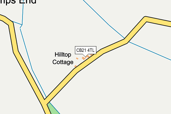 CB21 4TL map - OS OpenMap – Local (Ordnance Survey)