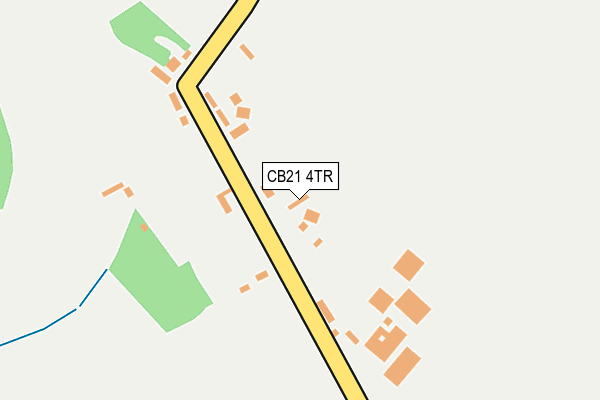 CB21 4TR map - OS OpenMap – Local (Ordnance Survey)