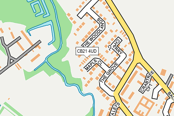 CB21 4UD map - OS OpenMap – Local (Ordnance Survey)