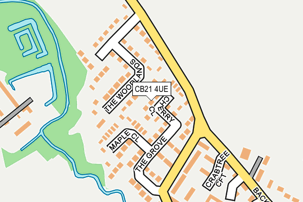 CB21 4UE map - OS OpenMap – Local (Ordnance Survey)