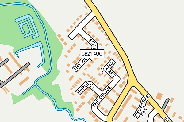 CB21 4UG map - OS OpenMap – Local (Ordnance Survey)