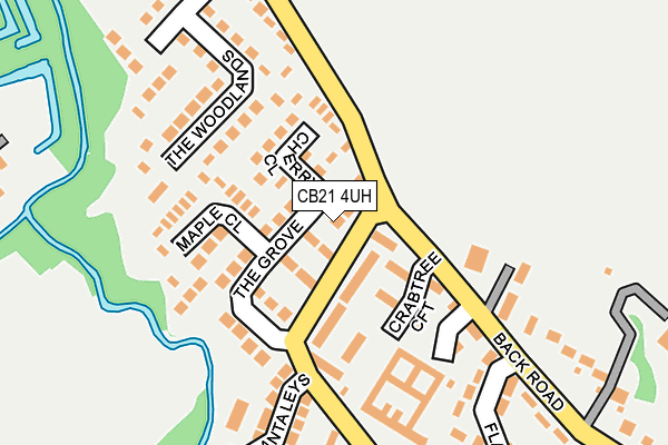 CB21 4UH map - OS OpenMap – Local (Ordnance Survey)