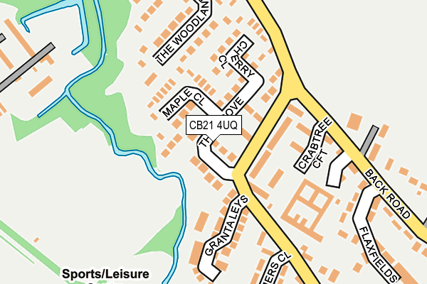 CB21 4UQ map - OS OpenMap – Local (Ordnance Survey)