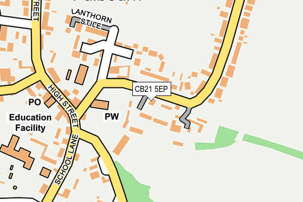 CB21 5EP map - OS OpenMap – Local (Ordnance Survey)