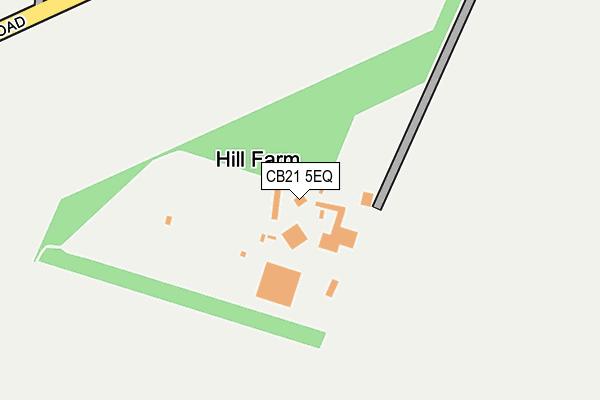 CB21 5EQ map - OS OpenMap – Local (Ordnance Survey)