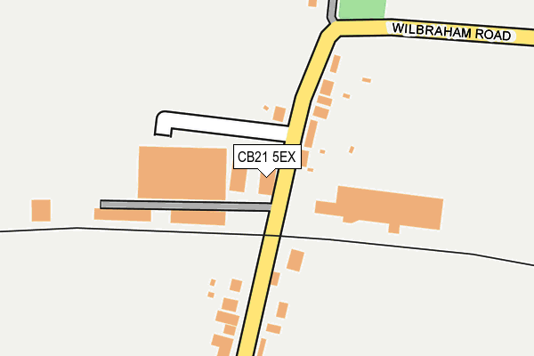 CB21 5EX map - OS OpenMap – Local (Ordnance Survey)