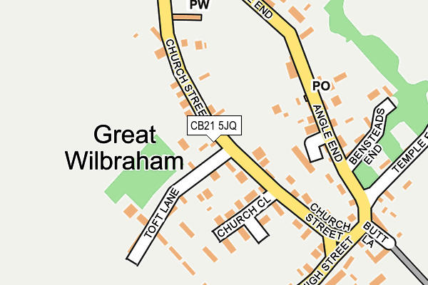 Map of WILBRAHAM WOOD DESIGN LIMITED at local scale