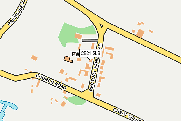 CB21 5LB map - OS OpenMap – Local (Ordnance Survey)