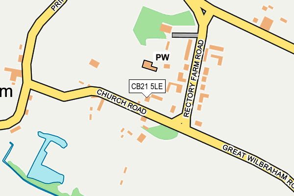 CB21 5LE map - OS OpenMap – Local (Ordnance Survey)