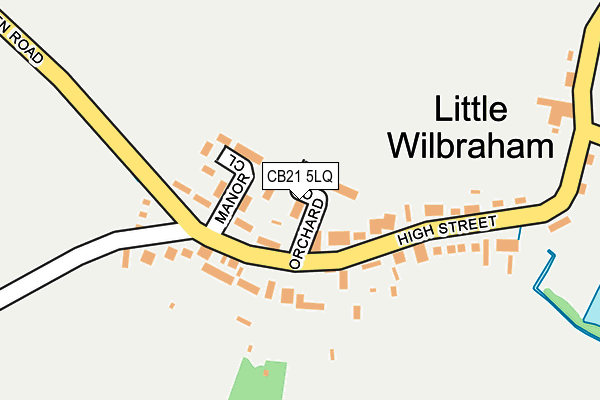 CB21 5LQ map - OS OpenMap – Local (Ordnance Survey)
