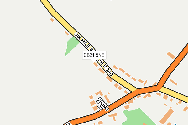 CB21 5NE map - OS OpenMap – Local (Ordnance Survey)