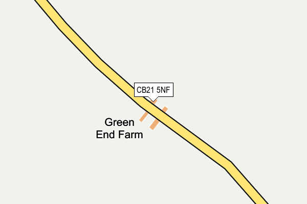 CB21 5NF map - OS OpenMap – Local (Ordnance Survey)