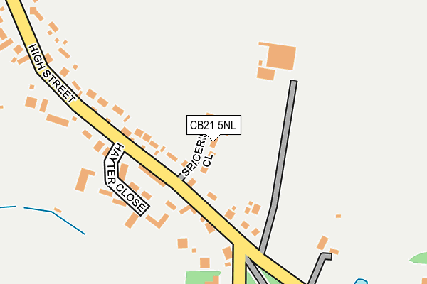 CB21 5NL map - OS OpenMap – Local (Ordnance Survey)