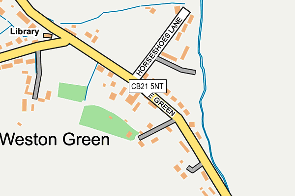 CB21 5NT map - OS OpenMap – Local (Ordnance Survey)