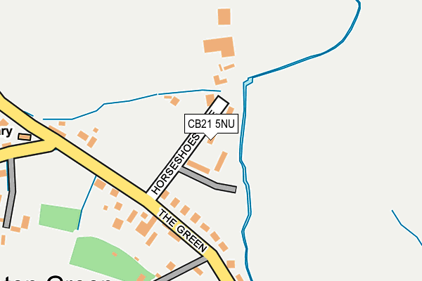 CB21 5NU map - OS OpenMap – Local (Ordnance Survey)