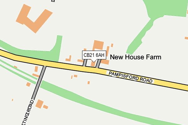 CB21 6AH map - OS OpenMap – Local (Ordnance Survey)