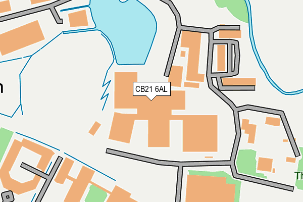 CB21 6AL map - OS OpenMap – Local (Ordnance Survey)