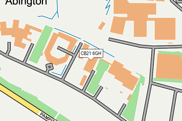 CB21 6GH map - OS OpenMap – Local (Ordnance Survey)