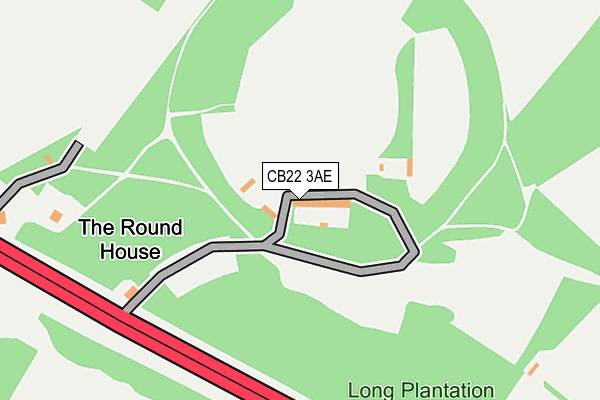 CB22 3AE map - OS OpenMap – Local (Ordnance Survey)